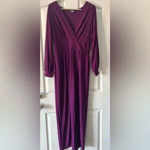 Elegant Purple Maxi Dress